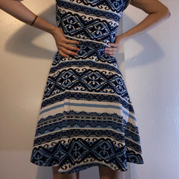 Rue21 talavera mini dress short sleeve blue black - Picture 5 of 5